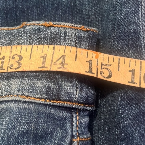 SPANK Distressed Ankle Skinny Jeans, Sz Small Distressed Medium Wash - Picture 10 of 11